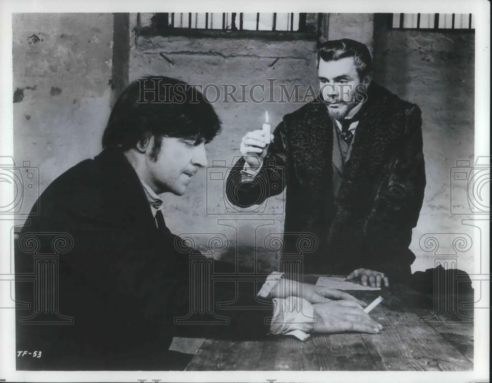 1969 Press Photo Alan Bates and Dirk Bogarde in The Fixer - cvp02161 - Historic Images