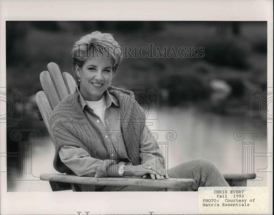 1992 Press Photo Chris Evert - cvp11687 - Historic Images