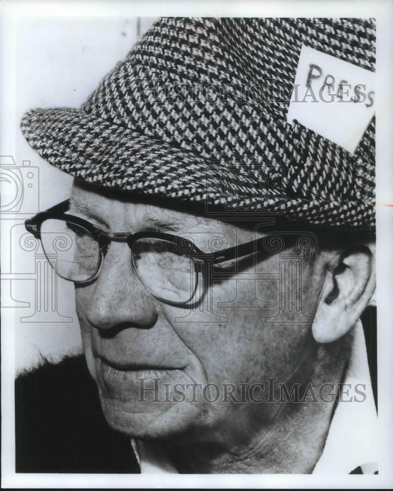 1968 Press Photo Red Barber American Sports Commentator Sportscaster - cvp05528 - Historic Images