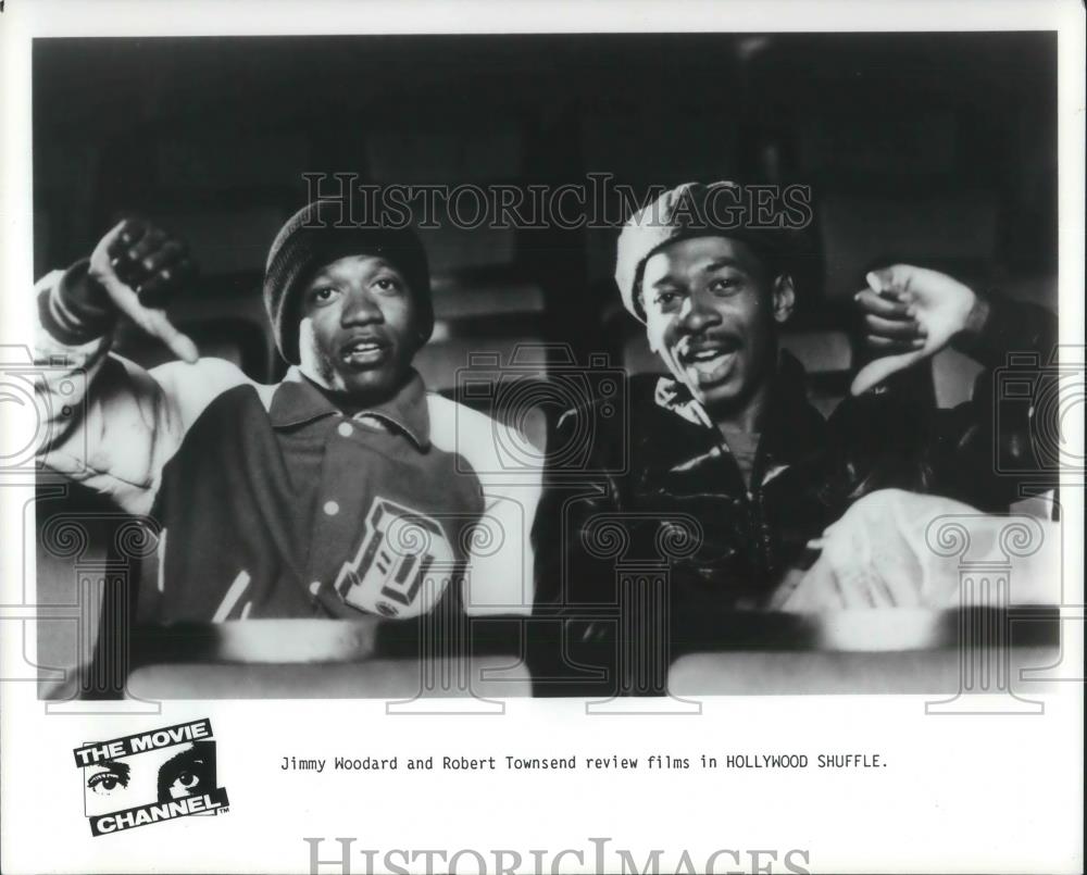 1988 Press Photo Jimmy Woodard and Robert Townsend in Hollywood Shuffle - Historic Images