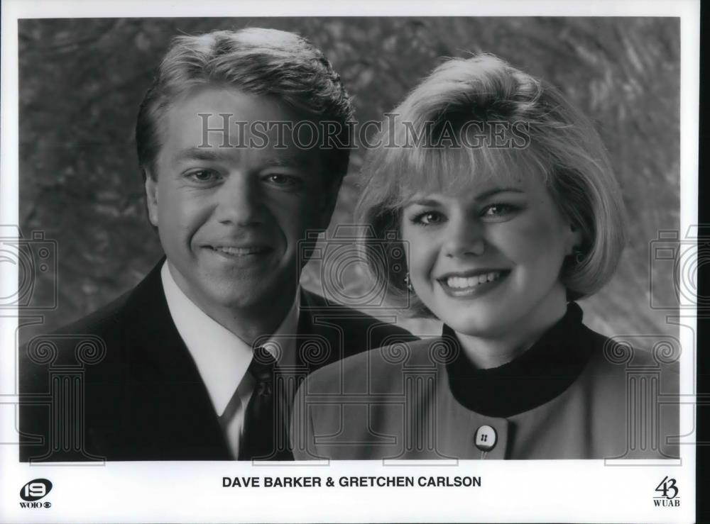 Press Photo Dave Barker &amp; Gretchen Carlson - cvp12363 - Historic Images