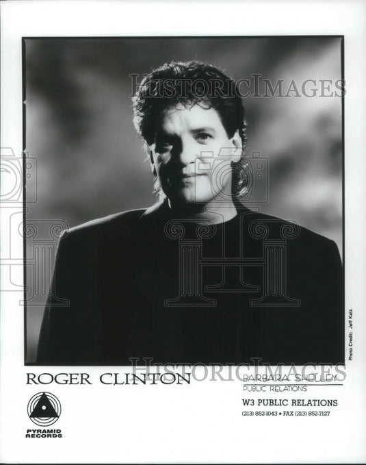 1995 Press Photo Roger Clinton Singer Musician Actor - cvp02482 - Historic Images