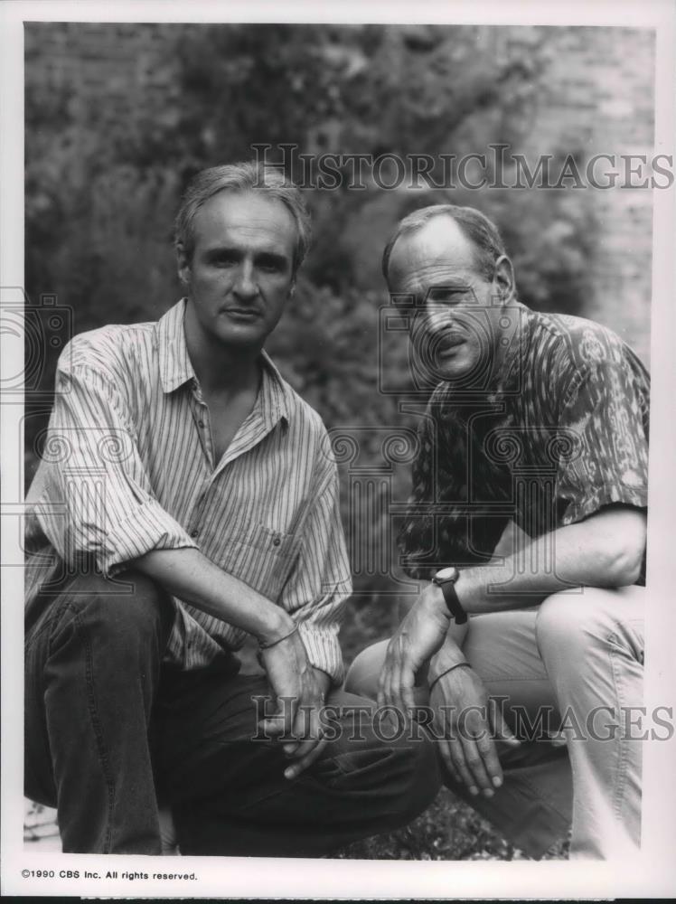 1990 Press Photo Michael Gross & Gerald McRaney in Vestige of Honor - cvp10799 - Historic Images