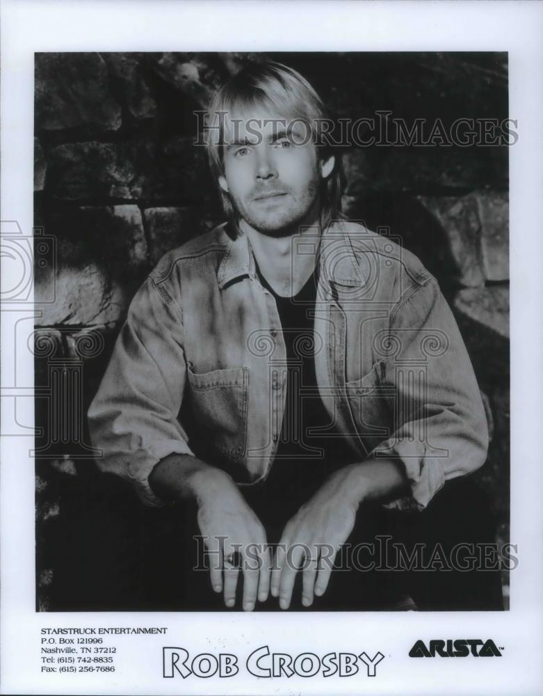 1992 Press Photo Rob Crosby Country Music Singer Songwriter Guitarist - Historic Images