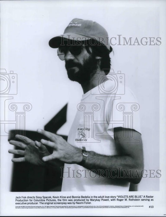 1986 Press Photo Jack Fish directs Violet's Are Blue - cvp15556 - Historic Images