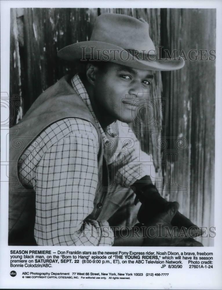 1990 Press Photo Don Franklin The Young Riders - cvp18748 - Historic Images