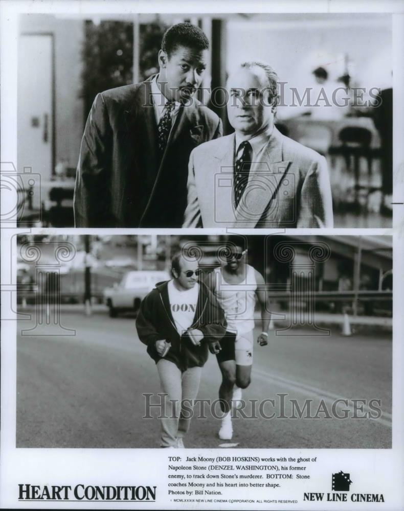 1980 Press Photo Bob Hoskins, Denzel Washington in Heart Condition - cvp12751 - Historic Images