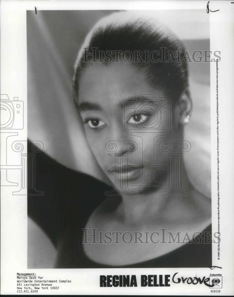 1989 Press Photo Regina Belle Gospel Jazz Singer Songwriter - cvp05303 - Historic Images