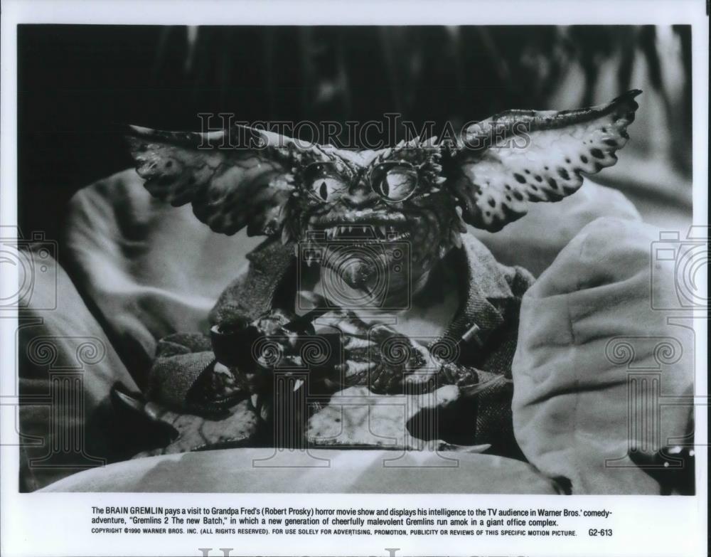 1990 Press Photo The Brain Gremlin in a Scene from Gremlins 2 The New Batch - Historic Images