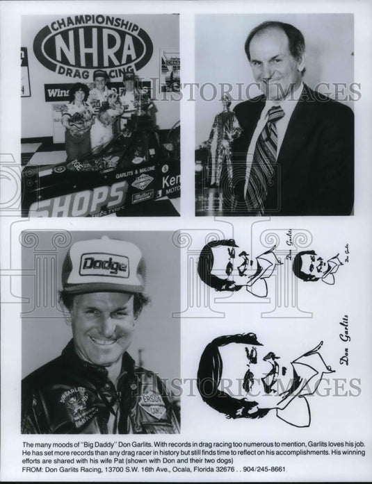 1991 Press Photo Don Garlits Record Breaking Drag Racer NHRA Champion - Historic Images