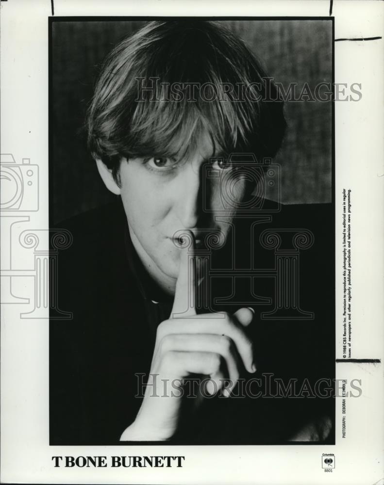 1988 Press Photo T Bone Burnett Musician Songwriter - cvp00070 - Historic Images