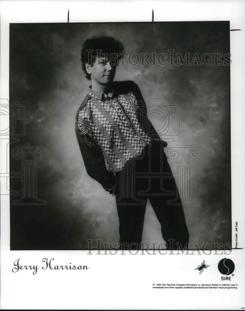 1990 Press Photo Jerry Harrison New Wave Musician Songwriter Talking Heads - Historic Images