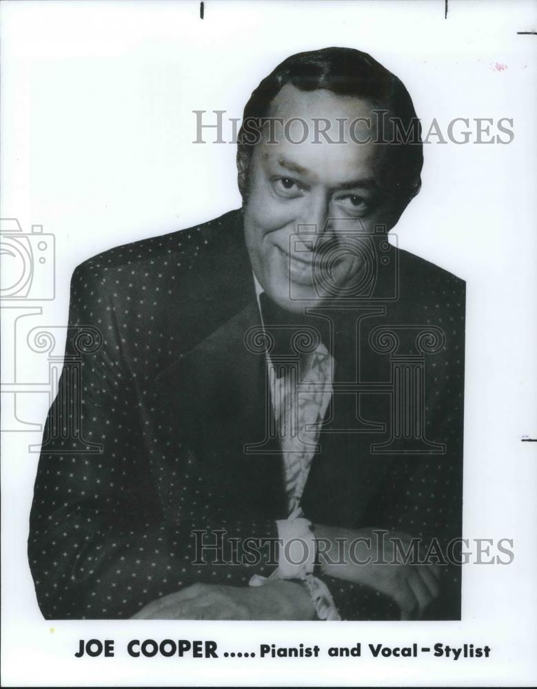1987 Press Photo Joe Cooper Pianist &amp; Vocal-Stylist - Historic Images