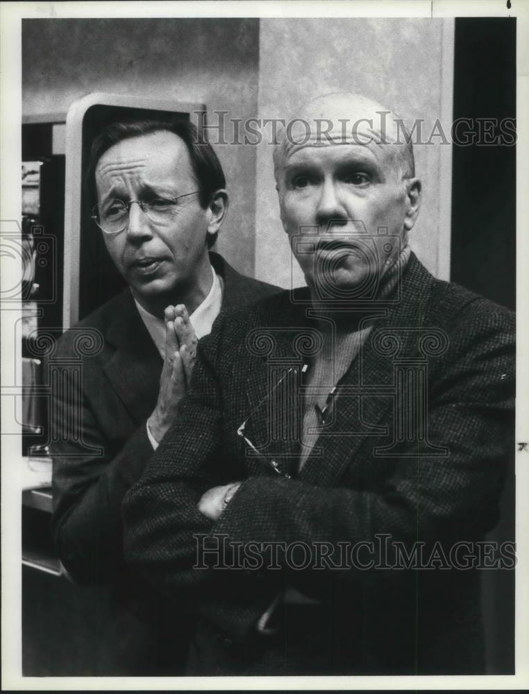 1983 Press Photo Max Wright & John Fielder in Buffalo Bill - Historic Images