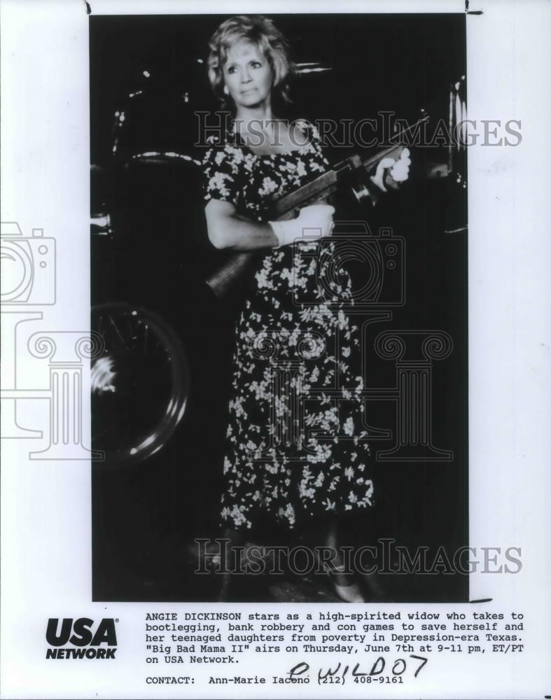1990 Press Photo Angie Dickinson in Big Bad Mama II - cvp04203 - Historic Images