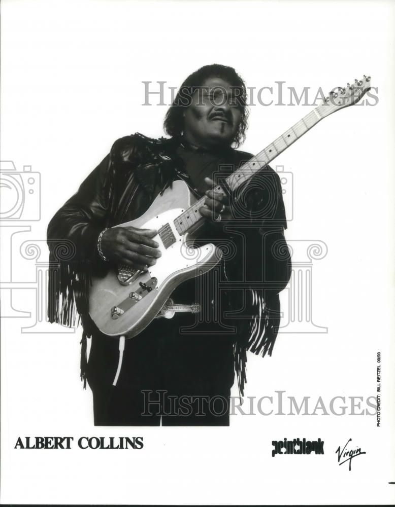 1993 Press Photo Albert Collins Blues Rock Singer Guitarist Musician Songwriter - Historic Images