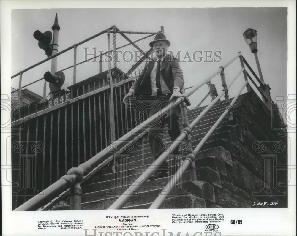 1968 Press Photo Richard Widmark in Madigan - cvp09498 - Historic Images