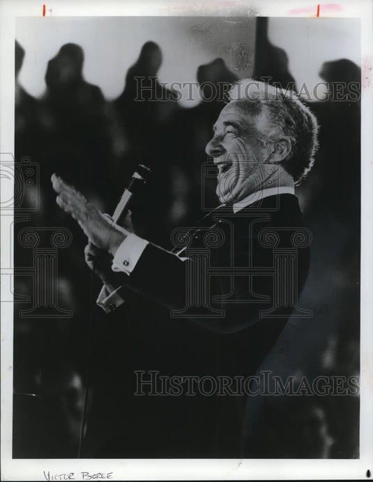 1978 Press Photo Victor Borge Conductor Pianist Comedian Entertainer - cvp00548 - Historic Images