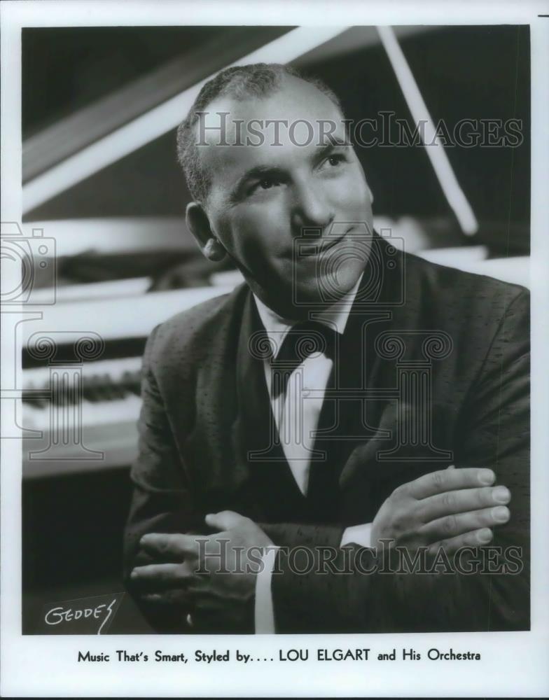 1986 Press Photo Lou Elgart Orchestra Leader - cvp04841 - Historic Images