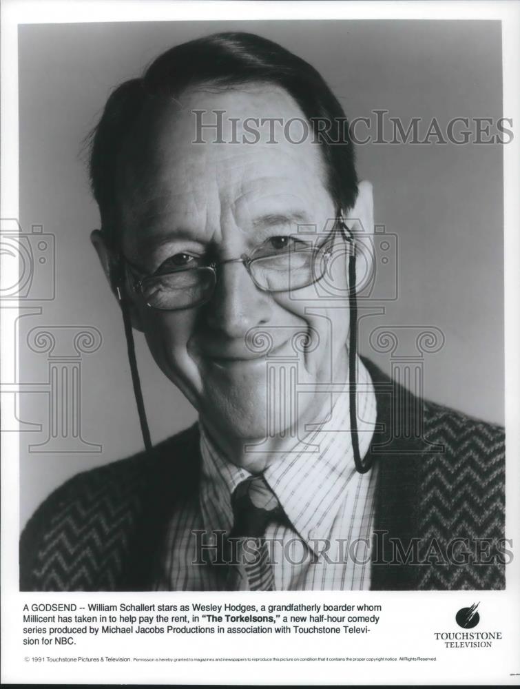 1991 Press Photo William Schallert stars on The Torkelsons TV Show - cvp10735 - Historic Images