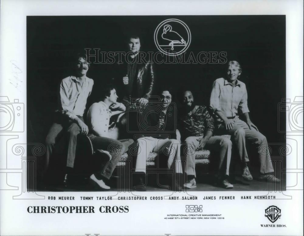 1981 Press Photo Rob Meurer Tommy Taylor Christopher Cross Andy Salmon Musicians - Historic Images