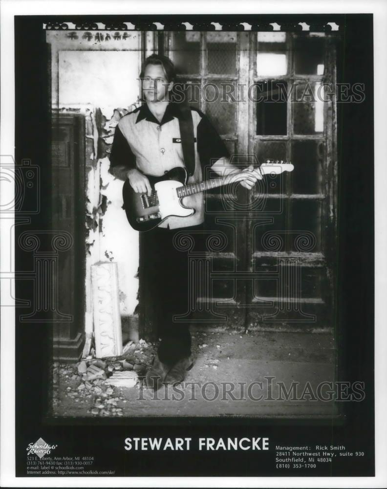 1997 Press Photo Stewart Francke Singer Songwriter Musician from Detroit - Historic Images