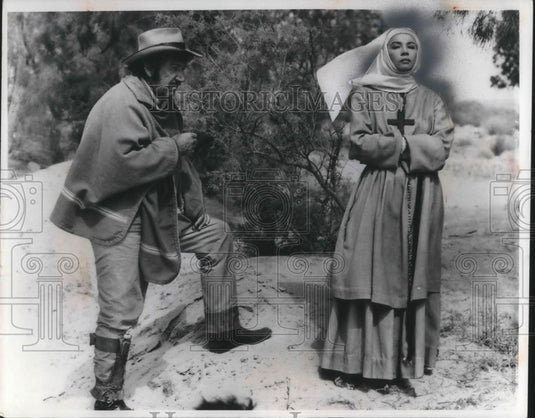 1970 Press Photo Leslie Caron and Richard Boone star in Madron - cvp10135 - Historic Images