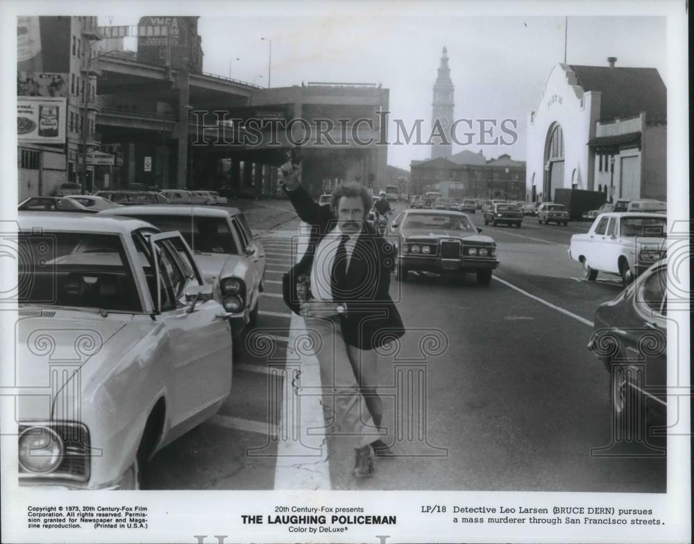 1974 Press Photo Bruce Dern in The Laughing Policeman - cvp05797 - Historic Images