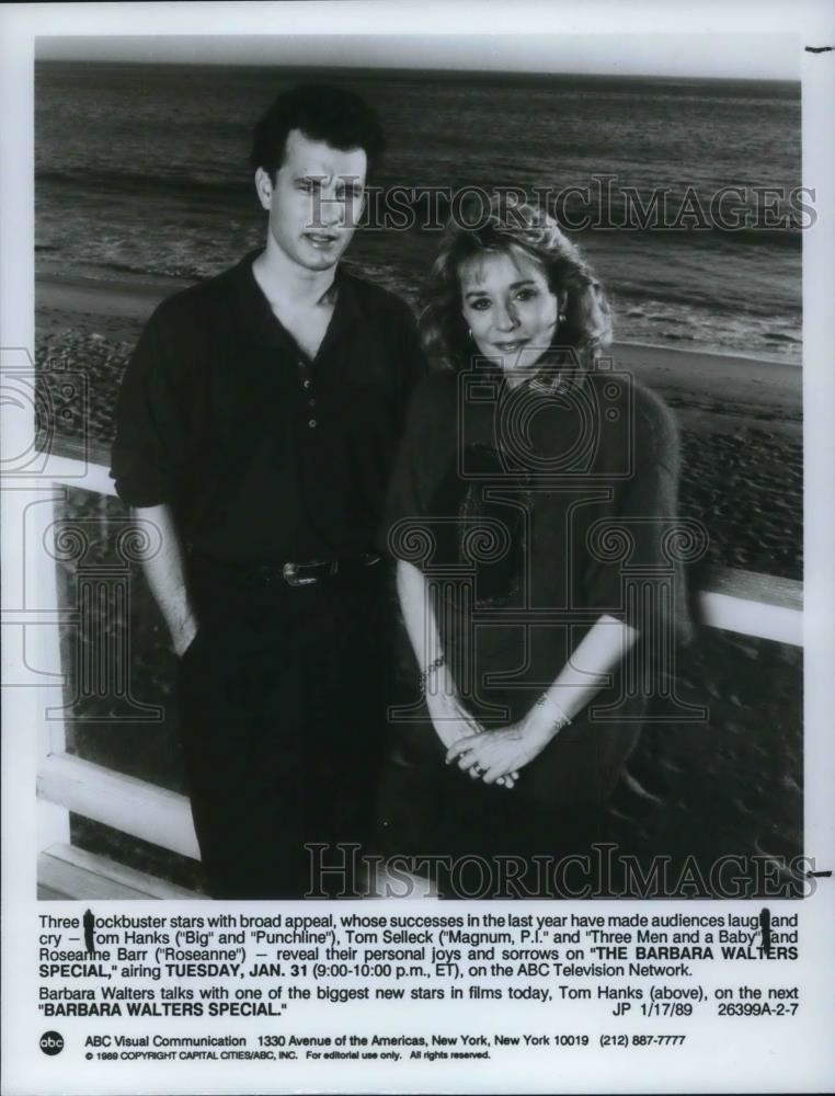 1989 Press Photo Tom Hanks in Barbara Walters Special - cvp16019 - Historic Images