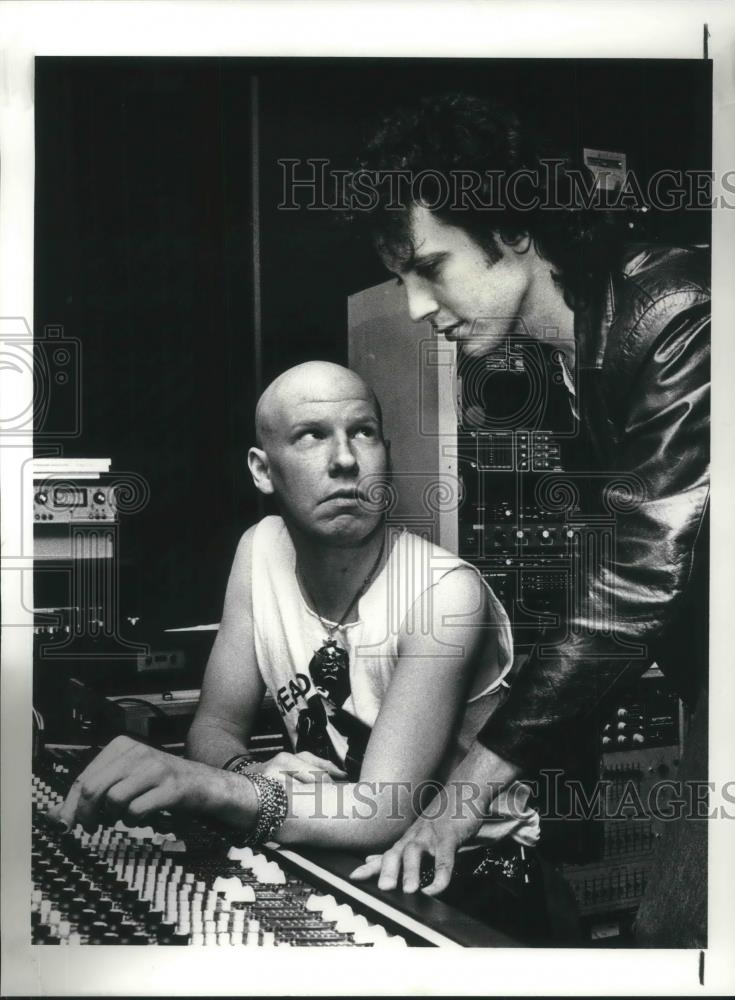 1987 Press Photo Cheetah Chrome &amp; Dave Wood of Neighborhood Threat - cvp07006 - Historic Images