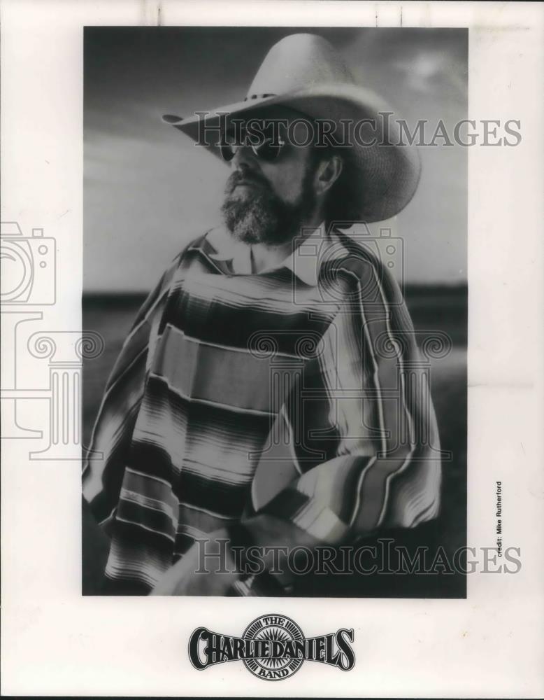 1988 Press Photo Charlie Daniels Country Music Singer Songwriter Guitarist - Historic Images