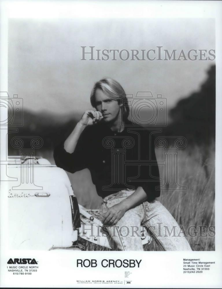 1991 Press Photo Rob Crosby Country Music Singer Songwriter Guitarist - Historic Images