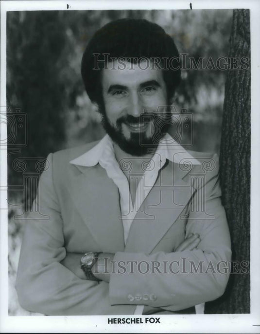 1985 Press Photo Cantor Herschel Fox Yiddish Singer - cvp13389 - Historic Images