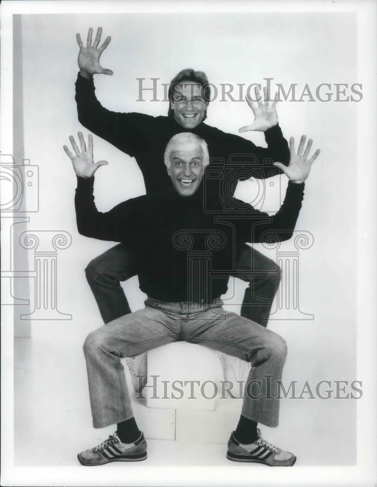 1988 Press Photo Dick Van Dyke &amp; Son Barry Van Dyke of The Van Dyke Show - Historic Images