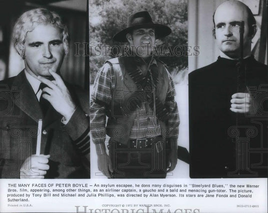 1973 Press Photo Peter Boyle in Steelyard Blues - cvp03598 - Historic Images