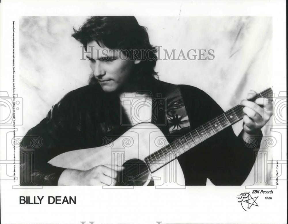 1991 Press Photo Billy Dean Country Music Singer Songwriter Musician - cvp06493 - Historic Images