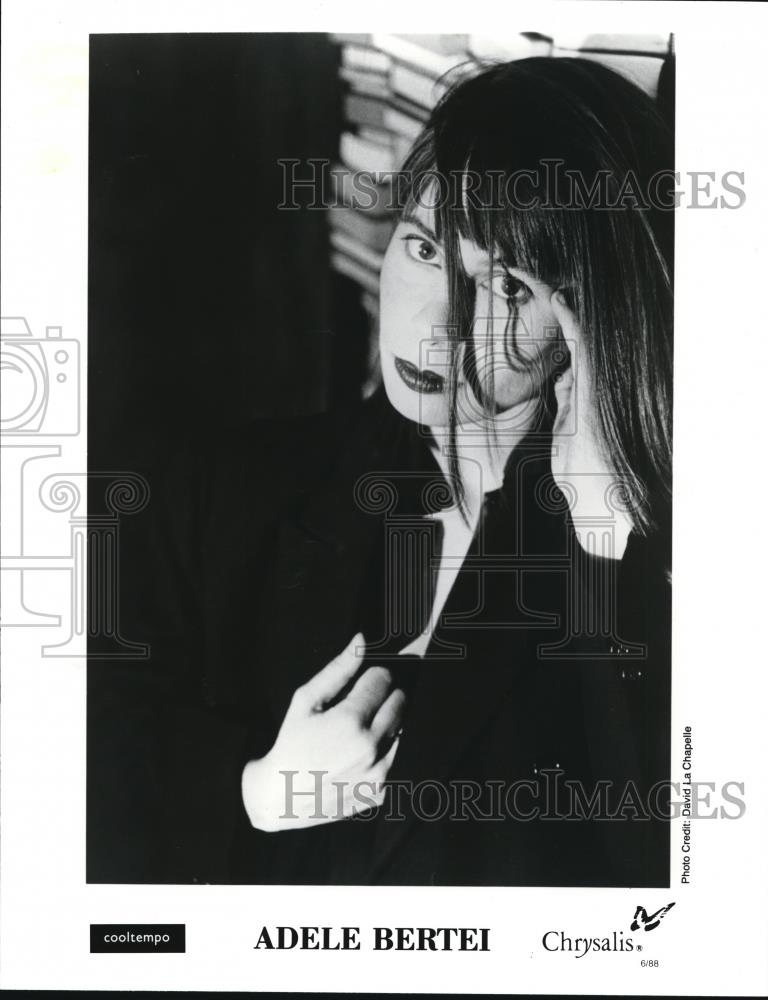 1989 Press Photo Adele Bertei Singer Songwriter Writer Director - cvp00407 - Historic Images