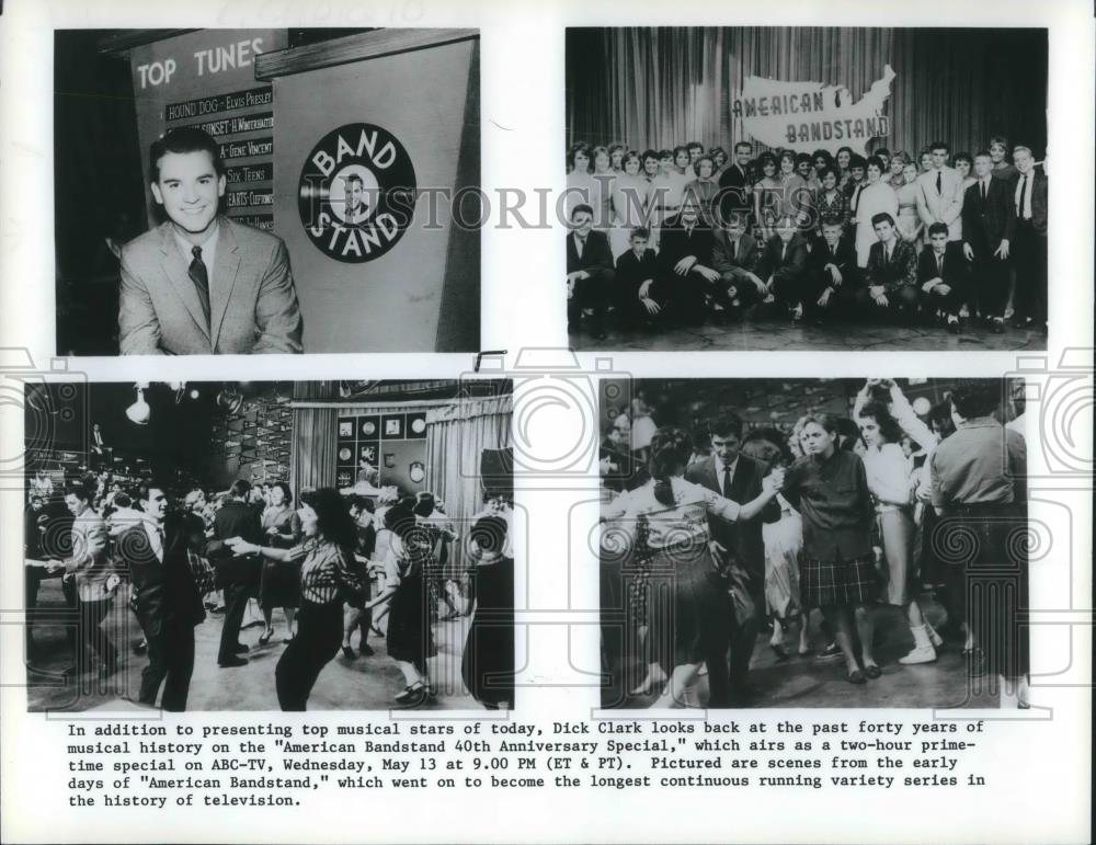 1992 Press Photo Dick Clark American Bandstand 40th Anniversary Special - Historic Images