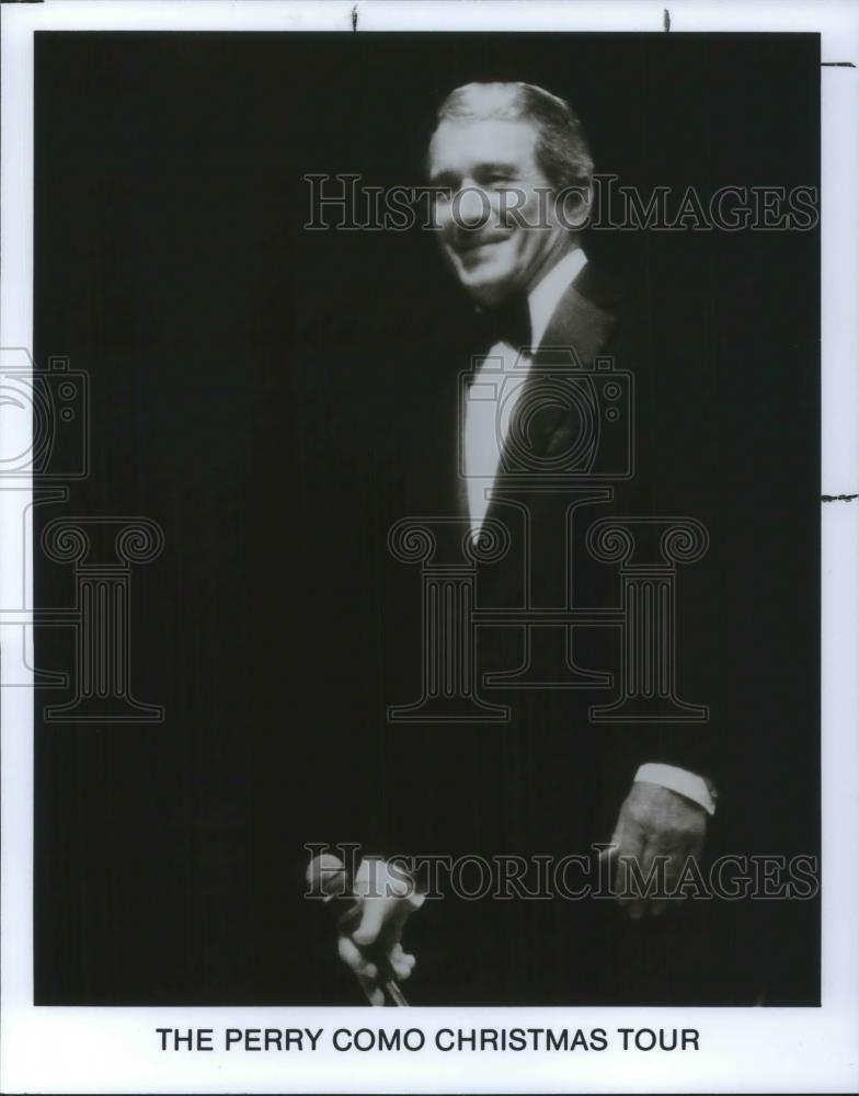 1990 Press Photo Perry Como Christmas Tour - cvp07473 - Historic Images