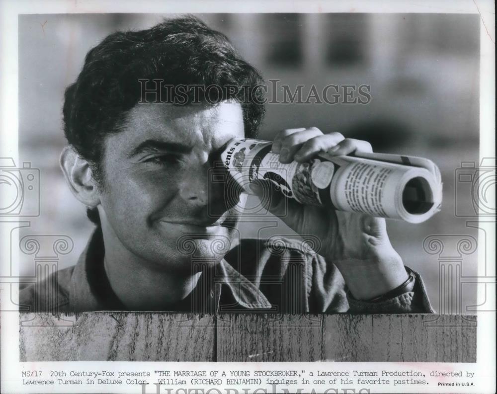 1971 Press Photo Richard Benjamin in The Marriage of a Young Stockbroker - Historic Images