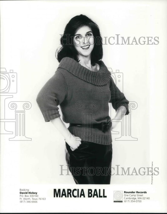 1994 Press Photo Marcia Ball American Blues Singer and Pianist - cvp14876 - Historic Images