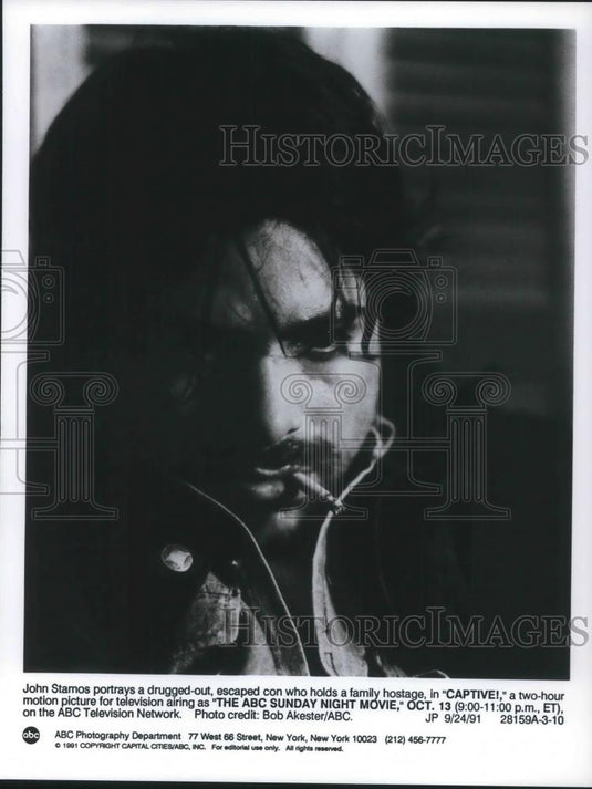 1991 Press Photo John Stamos stars in Captive - cvp08849 - Historic Images