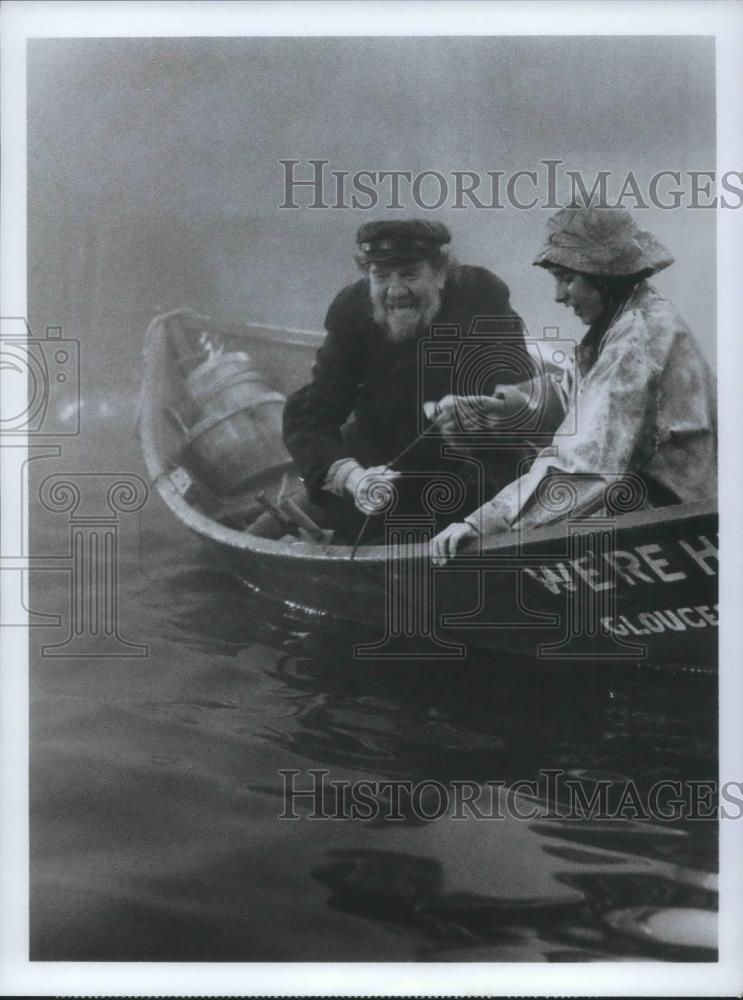 1977 Press Photo Karl Malden & Jonathan Kahn in Captains Courageous - cvp09334 - Historic Images