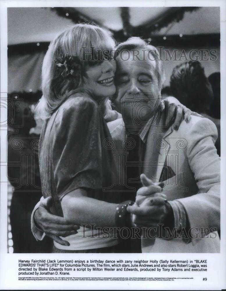 1986 Press Photo Jack Lemmon and Sally Kellerman in Blake Edwards' That's Life - Historic Images