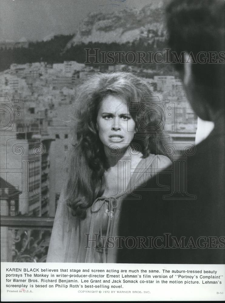 1972 Press Photo Karen Black in Portnoy&#39;s Complaint - cvp01018 - Historic Images