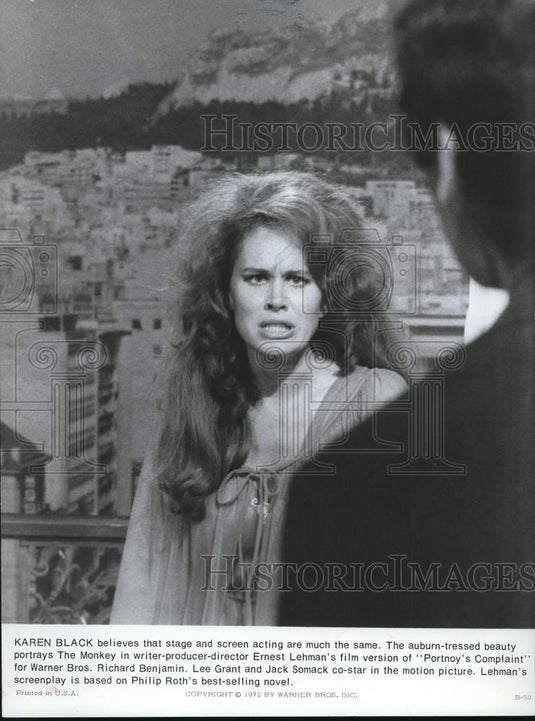 1972 Press Photo Karen Black in Portnoy's Complaint - cvp01018 - Historic Images