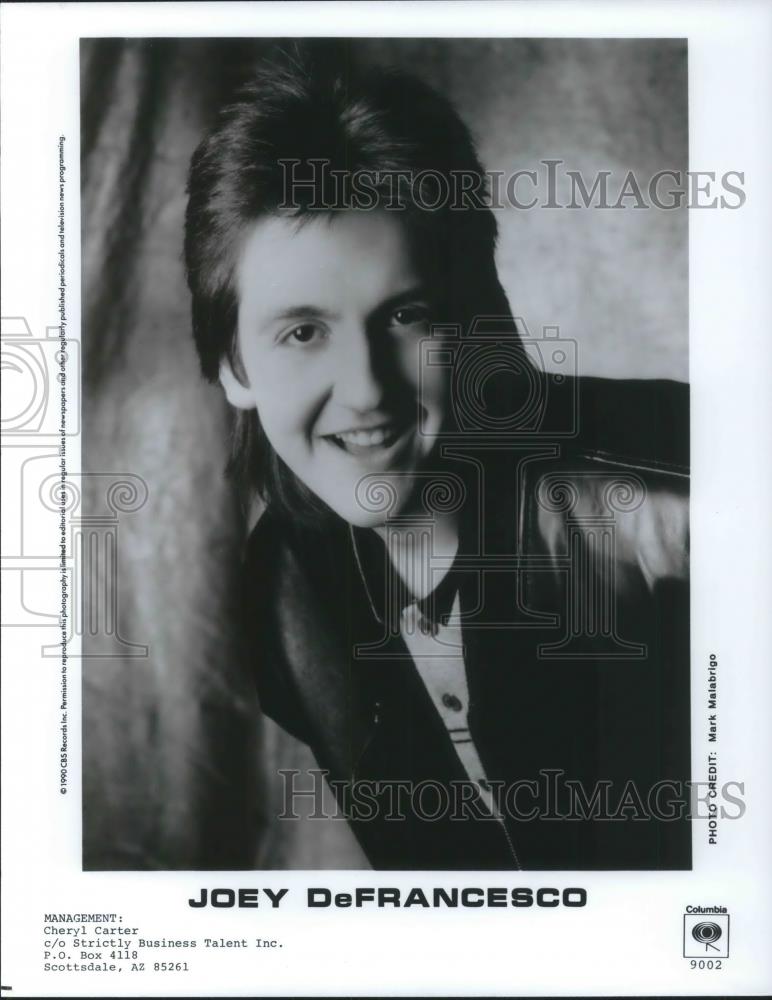 1990 Press Photo Joey DeFrancesco Jazz Organist Musician Bandleader - cvp03939 - Historic Images