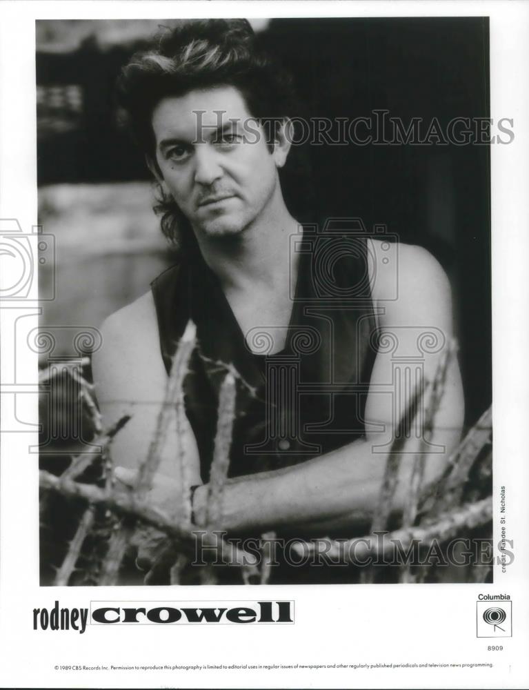 1989 Press Photo Rodney Crowell Country Music Singer Songwriter Musician - Historic Images