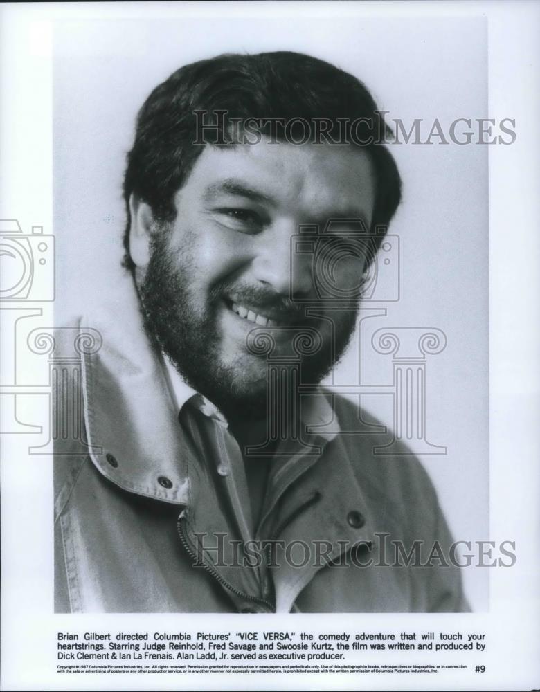 1988 Press Photo Brian Gilbert Director of Vice Versa comedy adventure movie - Historic Images