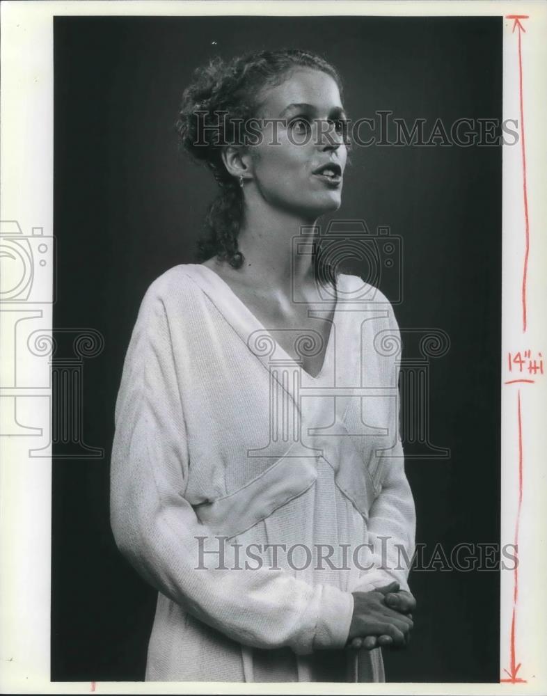 1980 Press Photo Bairbre Dowling in Titus Andronicus - cvp03371 - Historic Images